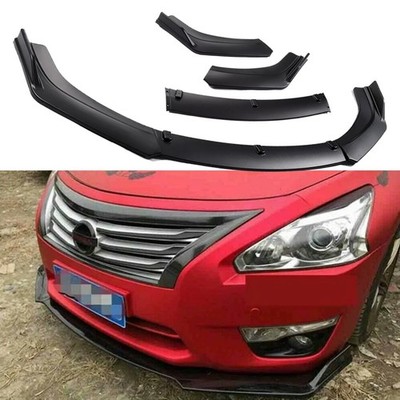 Front Bumper Lip Splitter Spoiler Hellcat Style Matte Black For Nissan Altima