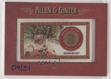 2021 Allen & Ginter's T51 Murad Reimagined Framed Cloth 9/51 David Ortiz HOF 0g4