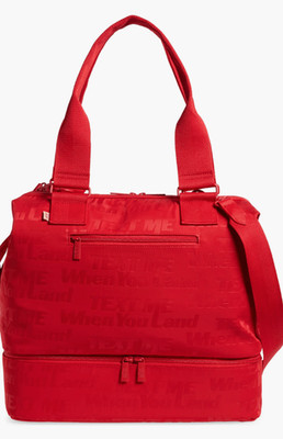 NWT Beis x The Lonely Ghost Mini Weekender in Red - LIMITED EDITION