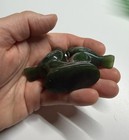 Canadian Nephrite Jade Lovebirds Figurine — photo 4
