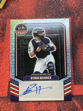 2026 Panini Stars & Stripes Ryder Helfrick Auto Collegiate Prizm Refractor /25!