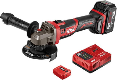 PWR CORE 20 Brushless 20V 4-1/2 Angle Grinder, Included 5.0Ah Battery, Pwrjump C