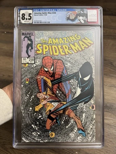 🔥 Amazing Spider-Man 258 CGC 8.5 1st Black Costume Todd McFarlane Marvel KEY 🔥