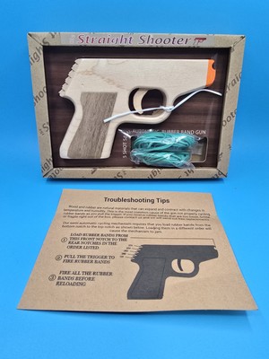 Elastic Precision Model PPK Rubber Band Gun Made From Solid Hardwoods