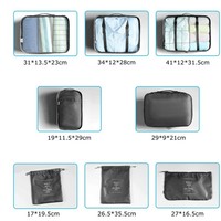 BillyBath Koffer Organizer Set 8-Teilig: Packing Cubes Schuhbeutel Kosmetik