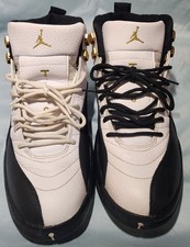 Jordan Air Jordan 12 Retro CT8013-170 White/Black/Gold Royalty High Top Leather