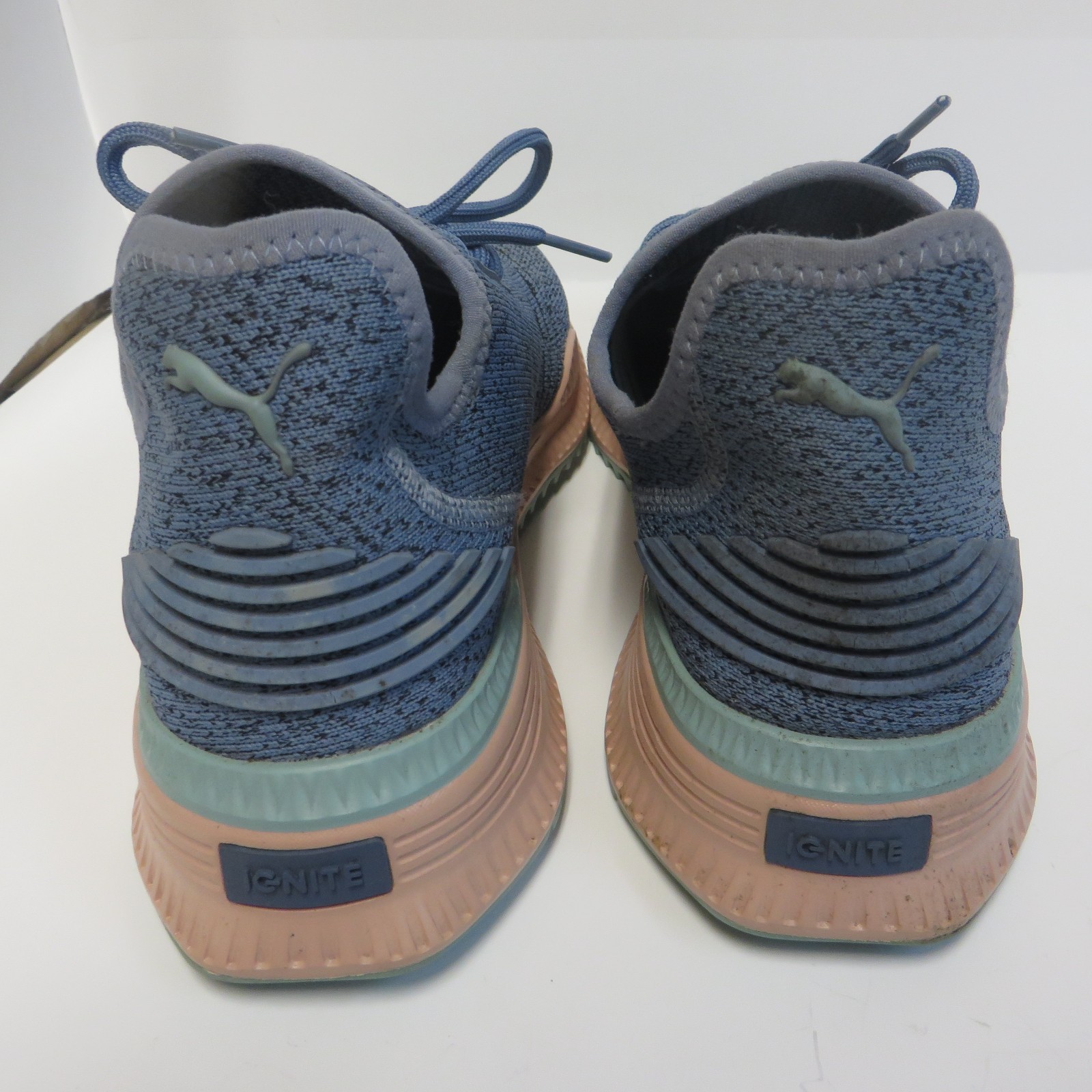 PUMA IGNITE EVOKNIT SNEAKER  SIZE 10   WOMANS    SUPER RARE    BLUE, PINK, GREEN image 6