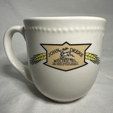 John Deere Coffee Moline Illinois Mug 11 Oz. Ceramic Discontinued Wheat Deer