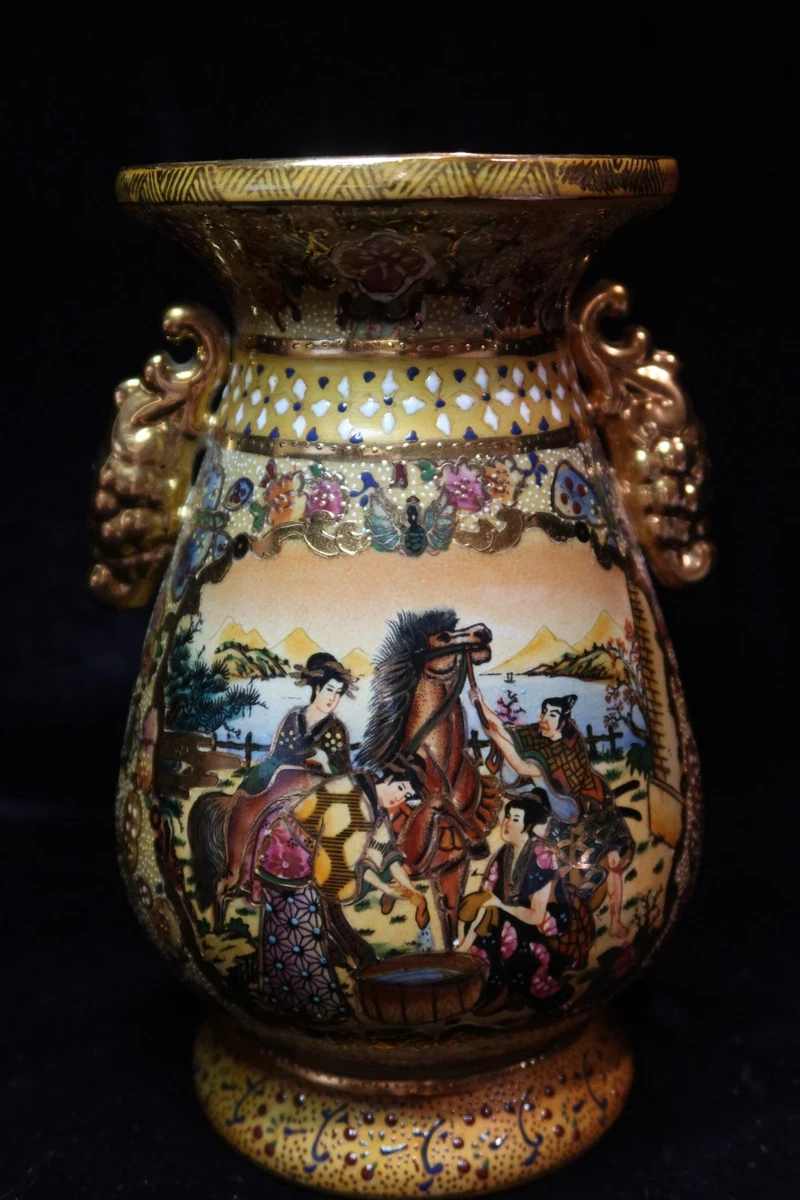 日本の美人画 花瓶 中型 陶器 艺妓花瓶收藏日本花瓶、罐子(1900-现在) | eBay