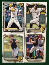 KONNOR GRIFFIN - 4 Card Lot - 2024 2025 2026 Bowman 1st & Prospects -Pirates