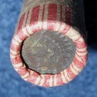 ROLL OF WHEAT CENTS WITH SOME INDIAN HEADS 1893 & 1906