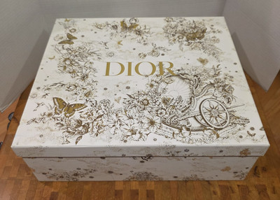 Christian Dior Holiday Gift Box w/Tissue  Ribbon Authentic 16 x14 x 5.5 FREE S&H