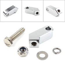 For Harley Custom 1x Motorcycle Headlight Mounting Block Bracket Chrome
