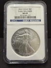 2010 American Silver Eagle $1 NGC MS69 Early Releases 1oz .999 Silver ASE