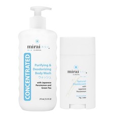 Mirai Clinical Ultimate Odor Eliminator Bundle - Purifying Body Wash...