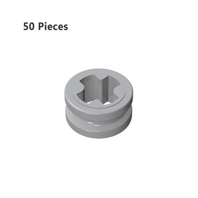 Part 32123 4265c Technic Bush 1/2 Smooth with Axle Hole Connector Light Gray NEW