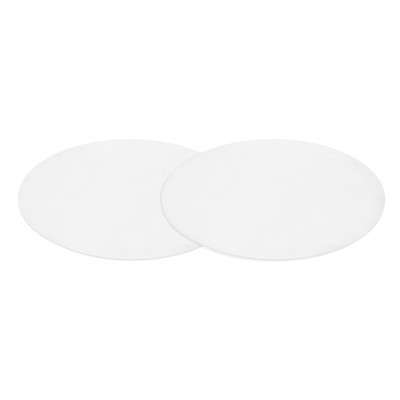 2 Pcs 140mm OD x 2mm Thick Solid Round Silicone Rubber Sheet, Translucent
