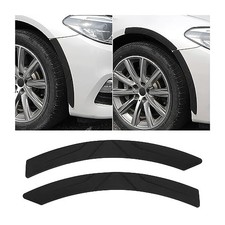 BESULEN 2PCS Car Wheel Tire Eyebrow Strips, Auto Fender Flare Arch Lip Black