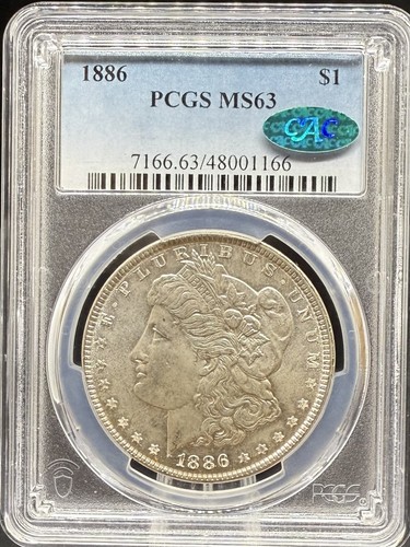 1886 Morgan Dollar MS63 PCGS CAC (#PA48001166)