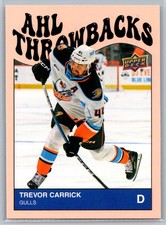 2023-24 Upper Deck AHL #TB-5 Trevor Carrick AHL Throwbacks San Diego Gulls
