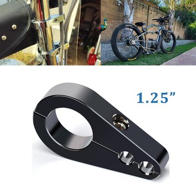 1 1/4'' Handlebar Frame Mount Clutch Throttle Cable Brake Line Clamp for Harley