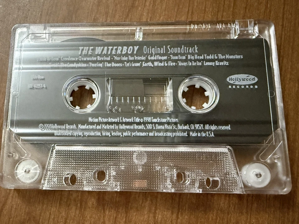Fully TESTED The Waterboy Soundtrack 1998 Cassette Adam Sandler VG+ Condi HTF - Image 4 of 4