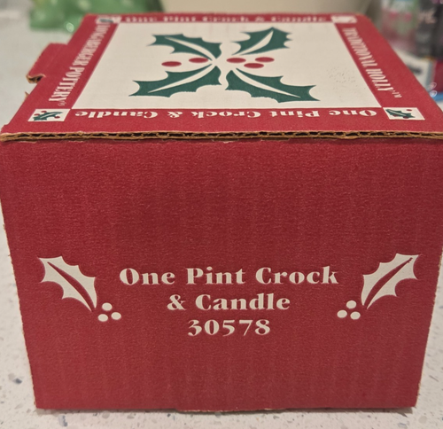 LONGABERGER NOËL HOUX UNE PINTE CROCK & CANDLE (PIN BAYBERRY) - Photo 9/9