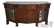 70138: HERENDON Historic Natchez Maple Top Mahogany Sideboard Buffet