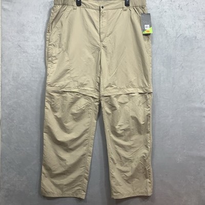 Koppen Hydro Sun Protection Men's Beige Convertible Hiking Pants Size XL
