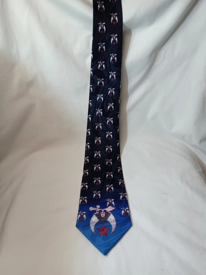 Steven Harris Men's Shriners Masonic Emblematic Necktie Fraternal Order Logo - Image 2 of 4