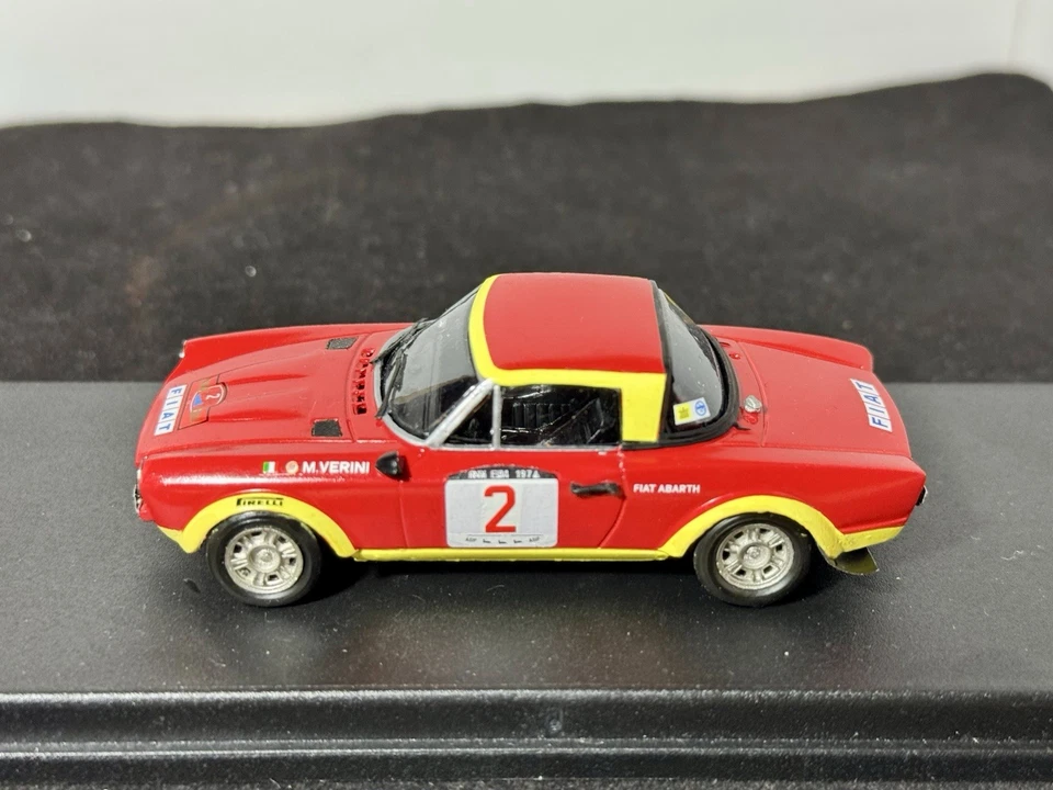 FIAT 124 ABARTH #2 M.VERINI-L.MACALUSO 1st RALLY ISOLA D’ELBA 1974 Kit R43 1:43 - Immagine 2 di 4