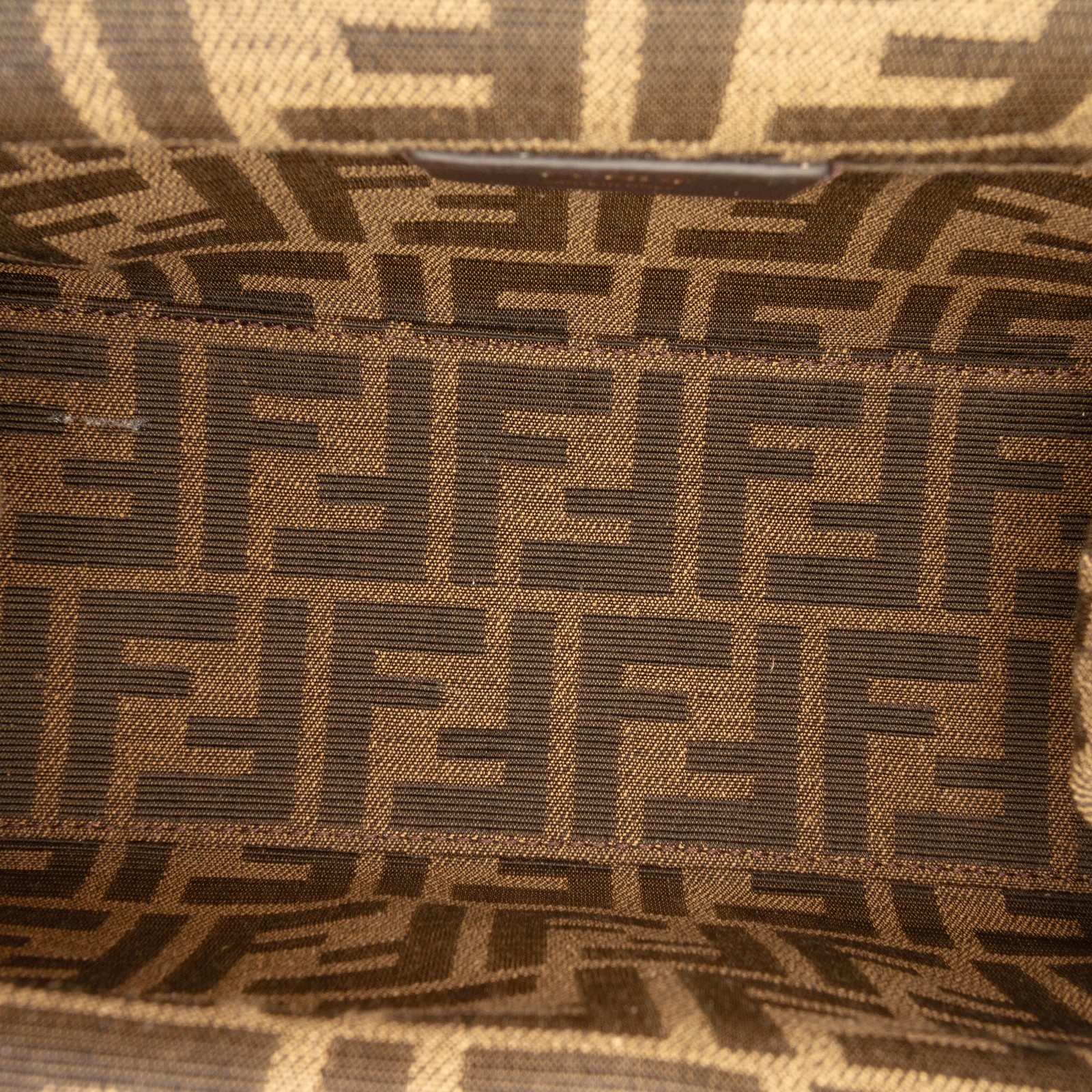 Fendi Small Shearling First Crossbody Pre-Loved Bag Nude image 4