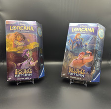 Disney Lorcana TCG Ursula  s Return Starter Decks Lot 2 60 Cards English