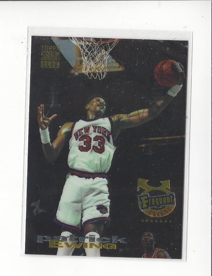 1993-94 Stadium Club Frequent Flyer Upgrades #189 Patrick Ewing Knicks