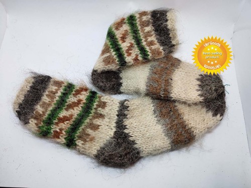 Awesome soft socks thick warm long natural sheep wool 100% Handmade All Sizes - 第 5/7 張圖片