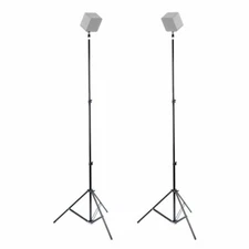 2pcs 75" Metal Adjustable VR Light Stand+1/4 Mini Ball Head Hot Shoe Screw f HTC