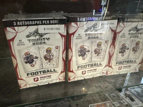 2024 Leaf Trinity Football Pristine Auction Edition Box- Includes 3 Autos!