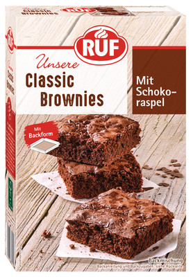 RUF Classic Brownies Backmischung 8 x 366g  Kuchen Backmischung Schokolade