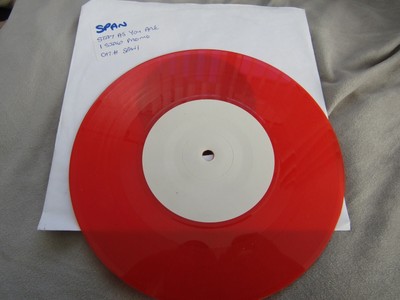 SPAN STAY AS YOU ARE red vinyl / one sided promo / new / mint