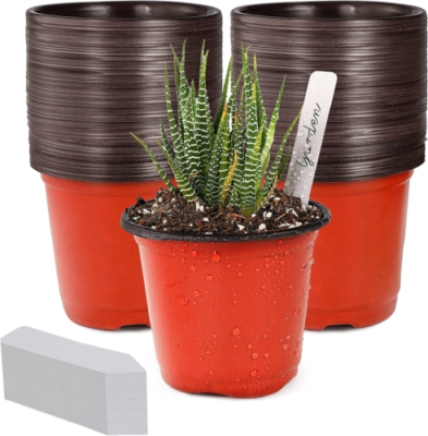 100PCS Plastic Plant Flower Pots Nursery Seedlings Pot Plant For Home Garden  US | eBay