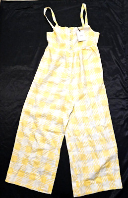 Onia Alexis Jumper WWB35-4 Houndstooth Honey Yellow XS (MSRP $295)