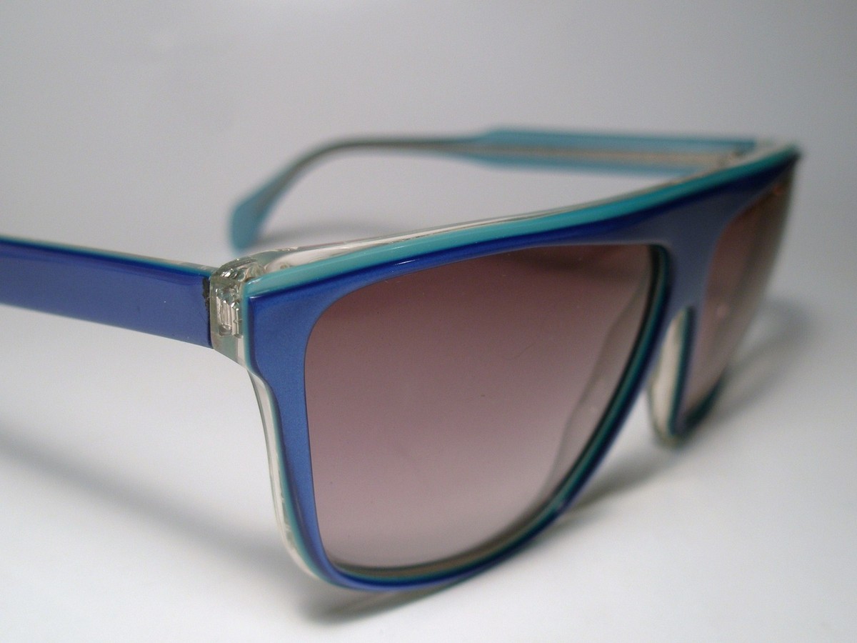New Vintage 1990\'s Tura Blue Clear 760 A Gradiant Lenses Sunglasses NOS True Vintage TURA  main image 4