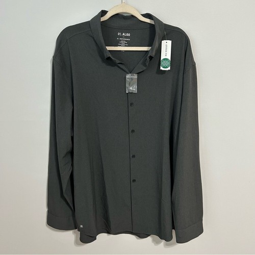 Chemise Henley à Manches Courtes 01.Algo Sam Performance - Taille M Gris - Matière Recyclée - Neuve Avec étiquette