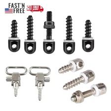 1.25" Quick Detachable Gun Sling Mount Rifles Sling Swivels Wood Screw Studs Set
