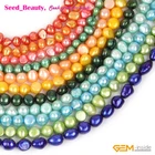 8-9mm Freshwater Pearl Loose Beads for Jewelry Craft Making 15" DIY Wholesale