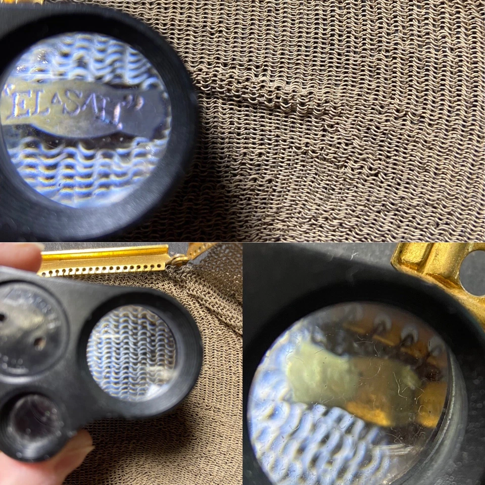 Bolso Cartera Vintage WHITING & DAVIS "EL-SAH" Art Deco Esmalte Malla Metal Foto 3 de 4