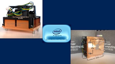 Intel Heatsink Cooler Fan for Xeon Socket LGA771 5000 Series Active and 1U Combo