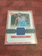 2017-18 Cornerstones Building Blocks Jawun Evans Jersey Card L.A. Clippers