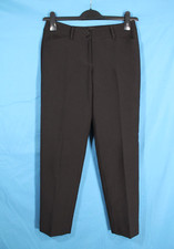TALBOTS PETITE Black HAMPSHIRE TWILL Mid-Rise POCKET Ankle Leg DRESS PANTS 2P