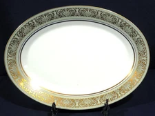 Noritake China Hyde Park #6720 Oval Serving Meat Platter 14-1/8"